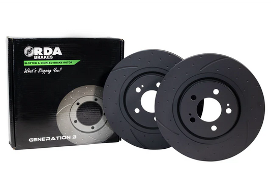 NISSAN NAVARA PATHFINDER Slotted & Dimpled Brake Rotor 296mm RDA7660D