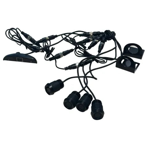 AVS Reverse Parking Sensors – 4 Metal Sensors with Buzzer & Display for Commercial Vehicles