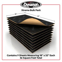 Dynamat Xtreme Bulk Pack – 9 Sheets Sound Deadening (457mm x 812mm x 1.72mm)