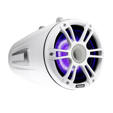Fusion 6.5" Tower Speaker White | SG-FLT652SPW with CRGBW LED Lighting