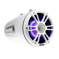 Fusion 6.5" Tower Speaker White | SG-FLT652SPW with CRGBW LED Lighting