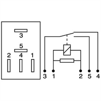OEX Micro Relay 12V Change Over 25/10A - Resistor Protected