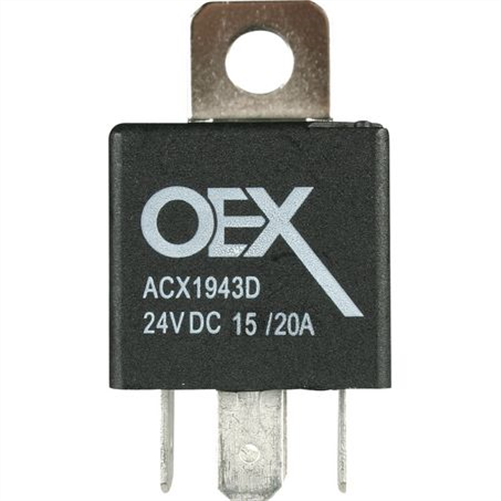 Mini Relay 24V Change Over 15/20A - Diode Protected ACX1943DBL