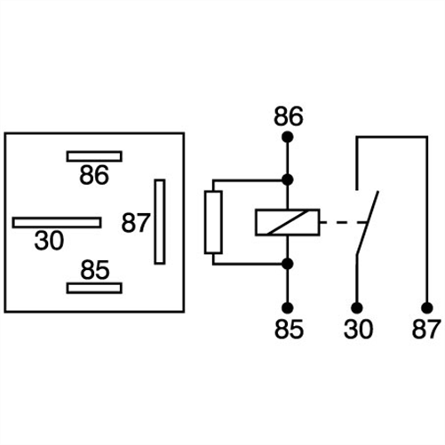 Mini Relay 24V Normally Open 50A - Resistor Protected ACX1945RBL