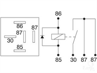 OEX Mini Relay 12V Normally Open 40A - Diode Protected