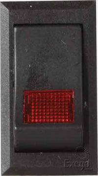 OEX Rocker Switch On/Off SPST 12V Red Illuminated (Contacts Rated 20A @ 12