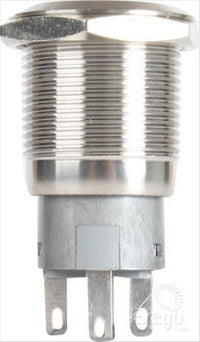 OEX LED Pre Wired Push Button On/Off SPST Green Illuminated 5A at 12V