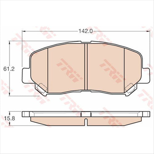 TRW DTEC Brake Pad Set