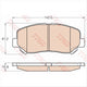 TRW DTEC Brake Pad Set