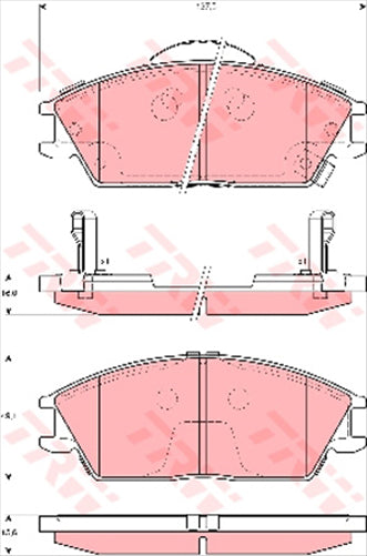 TRW Brake Pad Set (DB1124/DB1252)