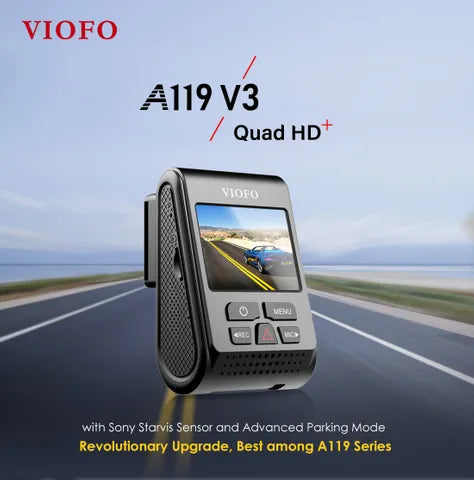 Viofo A119 V3 2K Front Dashcam with GPS – 1440p HD Car DVR