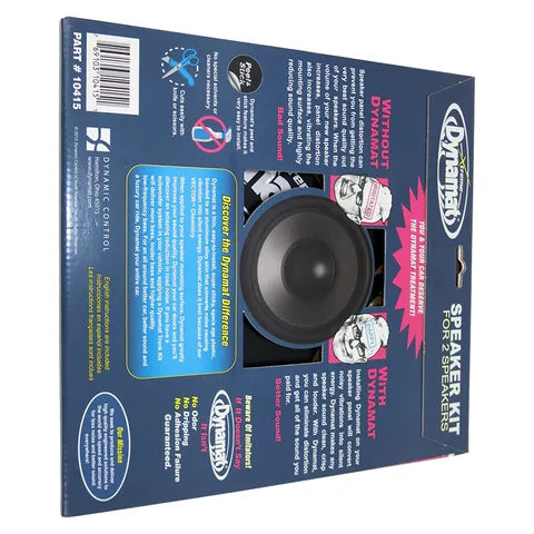 Dynamat Xtreme Speaker Kit – Sound Deadening Sheets 254mm x 254mm x 1.72mm (2-Pack)