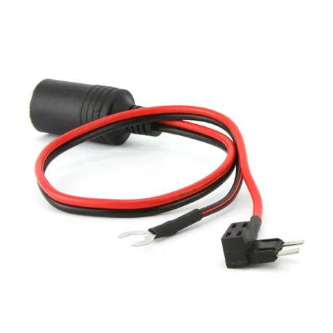 12V Add-A-Circuit Fuse Tap with Cigarette Lighter Socket | Mini Blade Fuse Adapter