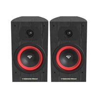 Cerwin Vega LA Series 6.5" 2-Way Bookshelf Speakers â€“ Black, 150W Max, Pair