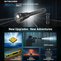 NITECORE MH40 Pro 3500 Lumen UHi Bright Longâ€‘Range Hunting Flashlight
