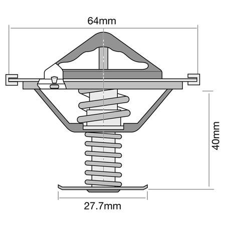 Tridon Thermostat 64mm - 85 Degrees C TT411-185
