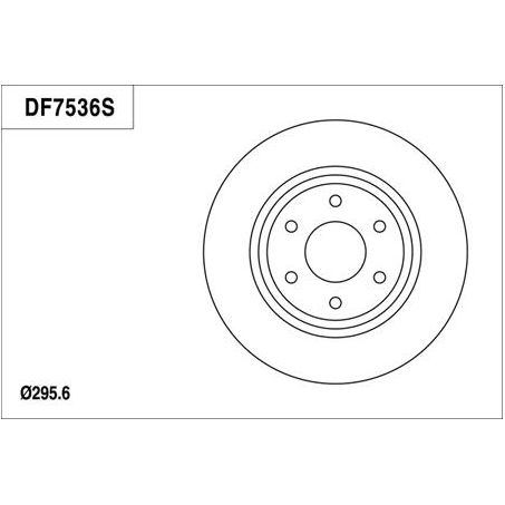 TRW Disc Brake Rotor 296mm x 26 Min