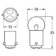 Hella 12V R5W Bayonet BA15d Globe GD125