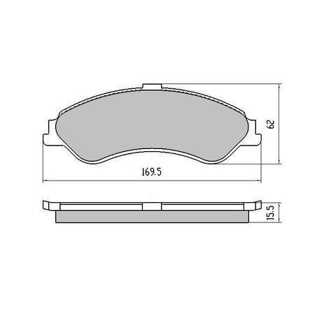 RDA PHANTOM CERAMIC BRAKE PAD SET FORD RDC1375
