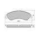 RDA PHANTOM CERAMIC BRAKE PAD SET FORD RDC1375