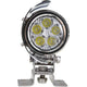 OEX Mirror Mount Work Light with Glare Shield - Chrome LLX4005