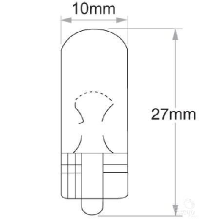 OEX Wedge Globe 12V 5W Standard - 1 Pce GLX47327