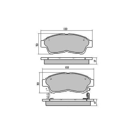 RDA PHANTOM CERAMIC BRAKE PAD SET DAIHATSU HONDA TOYOTA RDC1267
