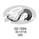 Gates Moulded Heater Hose 02-1554