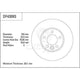 TRW Disc Brake Rotor 330mm 28.5 Min