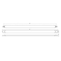 LED AUTO LAMPS 12V LED Interior Light Clear Lens With White Frame 121 PCS SMD LEDs