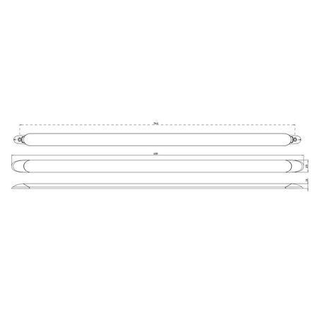 LED AUTOLAMPS LEDAUT  12V LED Interior Light Clear Lens With White Frame 121 PCS SMD LEDs 10121