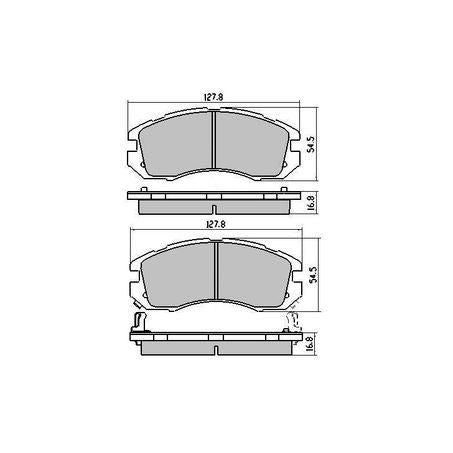 RDA GP MAX LOW METALLIC BRAKE PAD SET ISUZU PEUGEOT SUBARU RDB1185