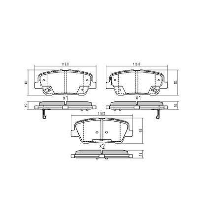 RDA PHANTOM CERAMIC BRAKE PAD SET HYUNDAI KIA LDV SSANGYONG RDC2257