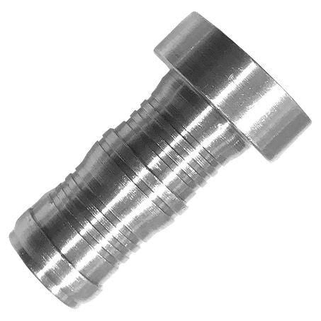 Burgaflex Aluminium Fitting # 12 Weld On - Burgaclip #12 Straight 54743-12-12A-K