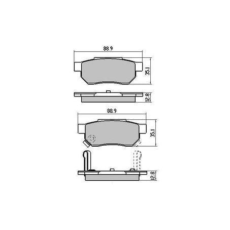 RDA PHANTOM CERAMIC BRAKE PAD SET HONDA ROVER RDC1163