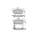 RDA PHANTOM CERAMIC BRAKE PAD SET HONDA ROVER RDC1163
