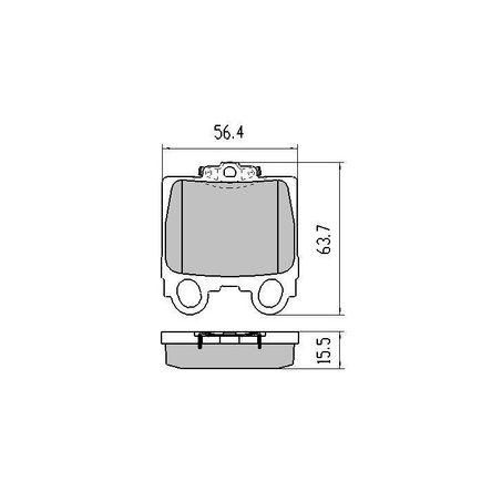 RDA PHANTOM CERAMIC BRAKE PAD SET LEXUS RDC1416