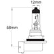 OEX H11 Globe 12V 55W Long Life - 1 Pce GLX10115