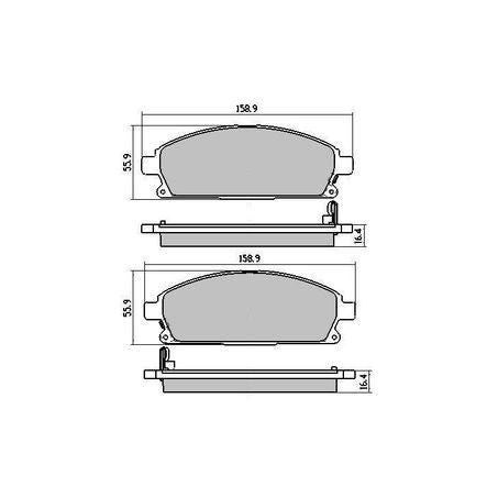 RDA PHANTOM CERAMIC BRAKE PAD SET HONDA ISUZU NISSAN RDC1333