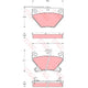 TRW DTEC Brake Pad Set (DB1429)