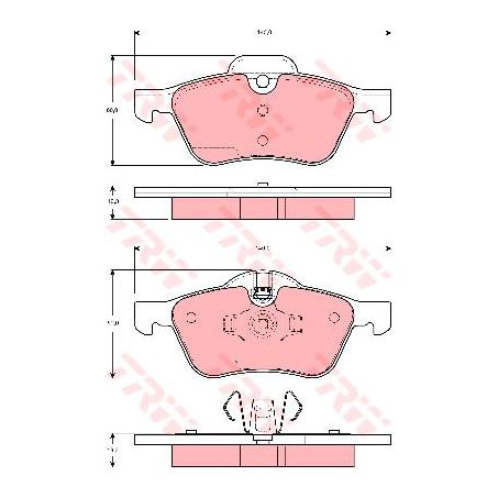 TRW Brake Pad Set (DB1500)