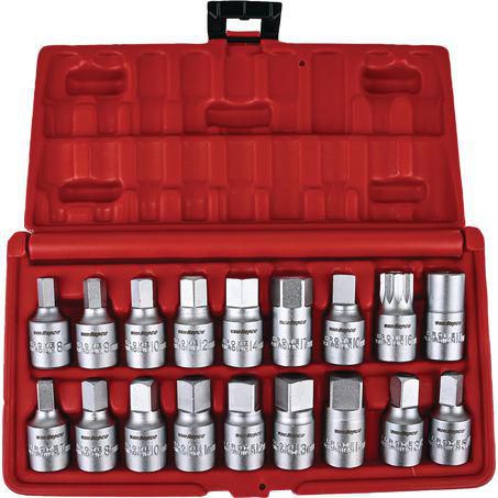 Repco 18 Piece Drain Plug Key Set RST258