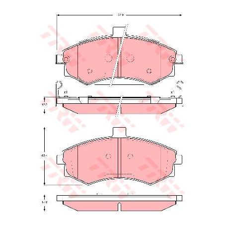 TRW Brake Pad Set (DB1503)