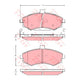 TRW Brake Pad Set (DB1503)
