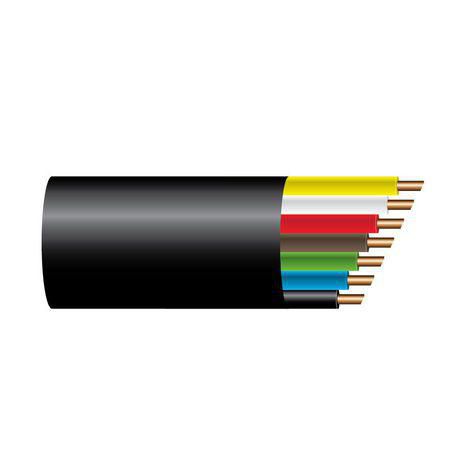 OEX 2.5mm 7 Core Flat Sheathed Trailer Cable 30M