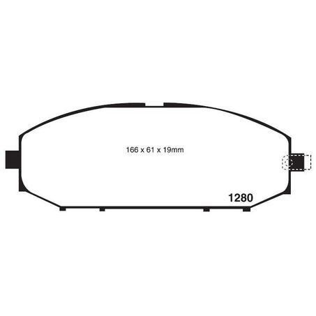 RDA PHANTOM CERAMIC BRAKE PAD SET NISSAN PATROL SAFARI RDC1361