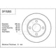 TRW Disc Brake Rotor 245mm x 8min