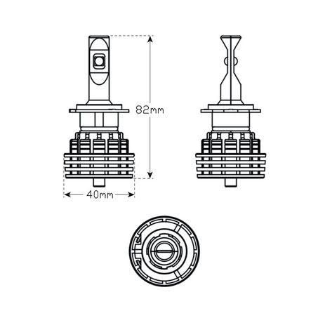 LED AUTOLAMPS LEDAUT 9/32V H7 LED Headlight Kit Single Beam H7-5000LM