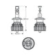 LED AUTOLAMPS LEDAUT 9/32V H7 LED Headlight Kit Single Beam H7-5000LM