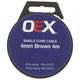 OEX 4mm Single Core Automotive Cable Brown 4m Roll